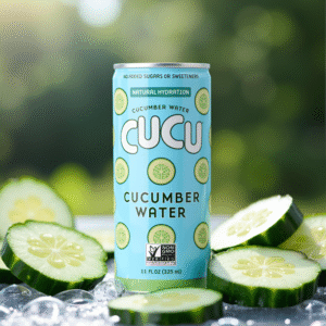 CUCU Original Cucumber Water can – pure plant-based hydration with electrolytes and Vitamin C